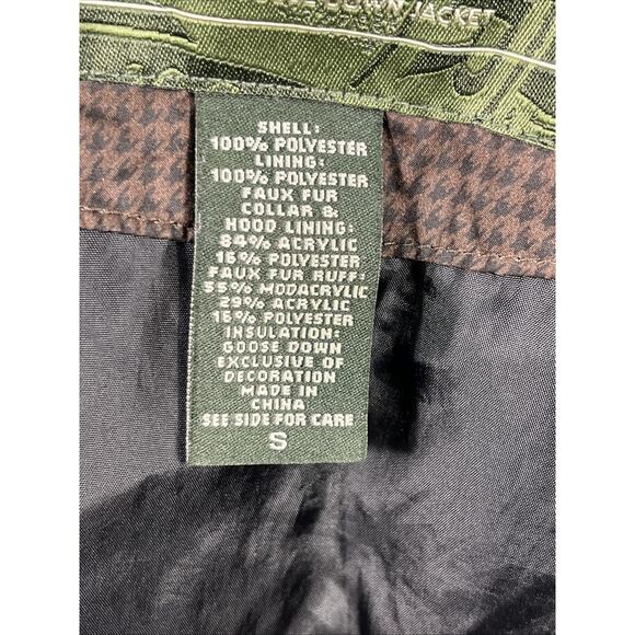 Women's Small‎ Eddie Bauer Premium Goose Down Vest Puffer Quilted Faux Fur Trim - Picture 7 of 11